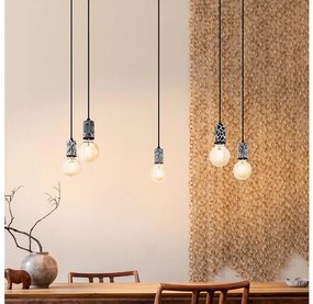 Eglo 43314 - COULSDON kábelfüggesztésű csillár 5xE27/10W/230V