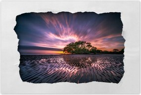 Poszterek 120x80 Gyönyörű lila tájkép