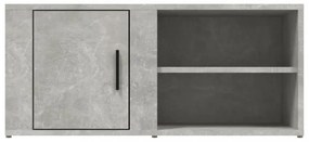 2 db betonszürke szerelt fa TV-szekrény 80x31,5x36 cm