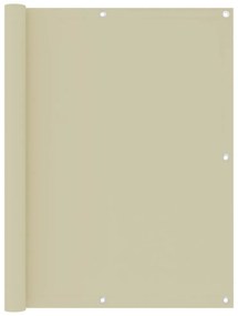 krémszínű oxford-szövet erkélynapellenző 120 x 500 cm