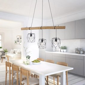 Paul Neuhaus loft függeszték edgar fekete fa pln15503-18