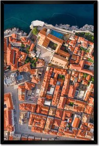 Poszterek keretben 40x60 Dubrovnik madártávlatból