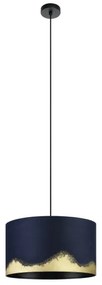 Eglo 39973 - Csillár zsinóron CASUARITA 1xE27/40W/230V átm. 38 cm kék/arany