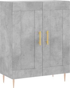 vidaXL betonszürke szerelt fa tálalószekrény 69,5 x 34 x 90 cm