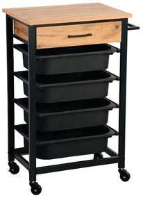 Kesper 25532 Konyhaszállító kocsi, 85 x 47 x 37cm, munkalap, 85 x 47 x 37 cm