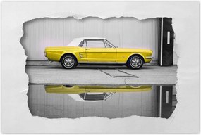 Poszter 90x60 Sárga Ford Mustang Usa