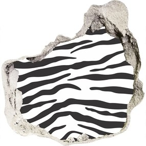 3d lyuk fal dekoráció Zebra háttér nd-p-87477290