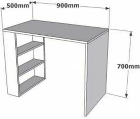 Pelit Atlantic Pine íróasztal