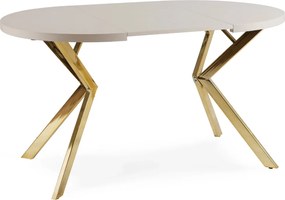 DORIAN asztal 80–160 cm, kasmír/arany