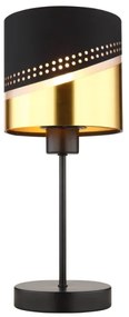 Globo 54046T - Asztali lámpa OR 1xE27/40W/230V átm. 16 cm fekete/arany