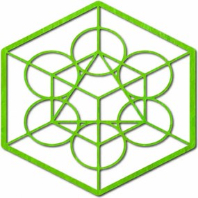 Fából készült geometriai festmény a betakarítás falán