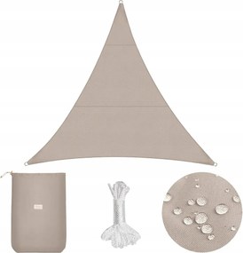 Kerti Napvitorla Napellenző Napellenző 300 x 300 x 300 Cappucino