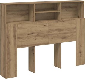 vidaXL Artisan tölgyfa fejtámlás szekrény 140x19x103,5 cm