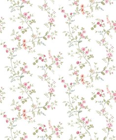 Parato Cristiana Masi Blooming Garden 11 Narcisa rózsaszín-zöld virágos vlies tapéta – 8356