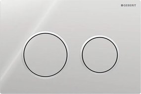 Geberit 115.085.KH.1-öblítő nyomógomb Omega20 21,2x14,2 cm fényes króm/matt króm