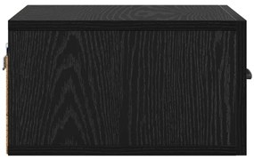 vidaXL Éjjeliszekrény fiókkal Fekete tölgy 35 x 35 x 20 cm Faanyag