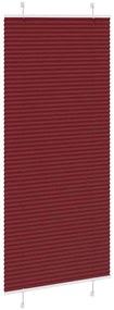pliszírozott redőny Bordeaux piros 100x200 cm szövetszélesség