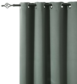 Szürkészöld OXFORD függöny 140x250 cm Felfüggesztés: Fém gyűrűk
