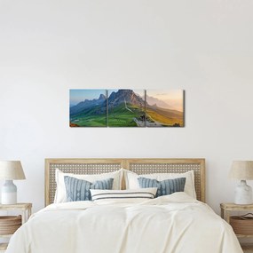 Kép - Dolomitok (órával) (90x30 cm)