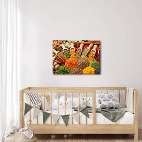 Kép - Fűszerek a világ minden tájáról (70x50 cm)