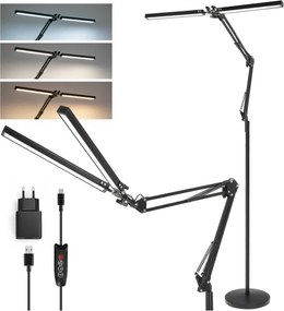 Brilagi - VARIO dimmelhető flexibilis LED állólámpa 14W/5V 157 cm fekete