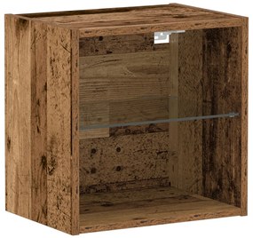 Lebegő Polc Ót Wood 40x28,5x40 cm Mérnöki Fa
