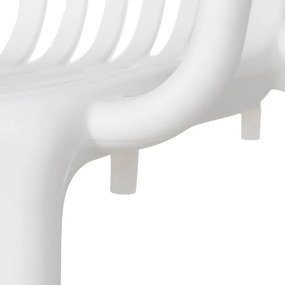 Fehér műanyag étkezőszék Alia – Ixia