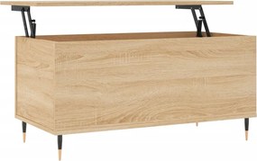 vidaXL sonoma tölgy színű szerelt fa dohányzóasztal 90x44,5x45 cm