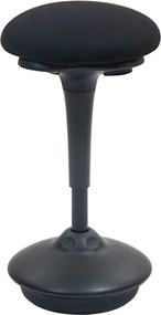 HOMCOM Álló Íróasztali Stool, Ergonomikus Zsámoly, Magasság Állítható 70-90 cm, 360° Forgatható Ülés, Széles Talprés, Csúszásgátló Párnákkal, Párnázot