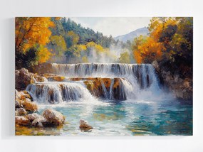 Poszter Tájkép Horvátország Park Krka Vízesés Ősz 120x80