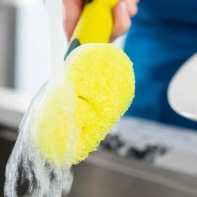 Scrub Daddy Dish Daddy mosogatószivacs, fogantyúval és mosogatószer-adagolóval