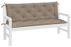 2 db tópszínű oxford szövet kerti padpárna 150 x 50 x 7 cm