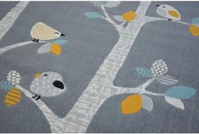 Pastel szőnyeg  18405/072 - MADARAK szürke 120x170 cm