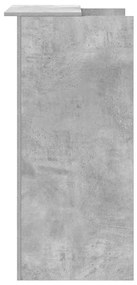 recepciós pult betonszürke 55x50x103,5 cm szerelt fa