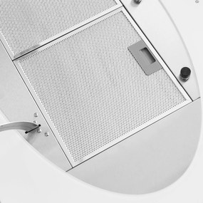 Secret Service, mennyezeti páraelszívó, 220 W, érintőképernyős, üveg, LED