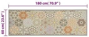 mosható hatszögletű pasztell bársony konyhaszőnyeg 60x180 cm