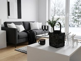Függőlámpa flitterekkel LOFTY GLAM 20 cm, fekete