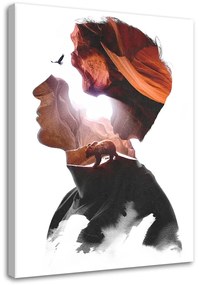 Gario Vászonkép Ember és sziklák - Barrett Biggers Méret: 40 x 60 cm
