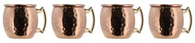 Rézszínű acél bögre szett 4 db-os 80 ml Moscow Mule – Lyngby Glas