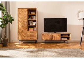 Natúr színű tölgyfa ruhásszekrény 97x176 cm Abies – The Beds