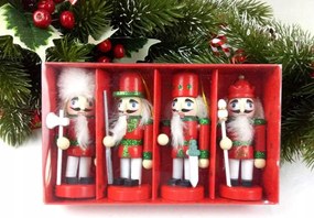 Diótörő Nagyszülők Karácsonyfa medálok 4 db 10cm