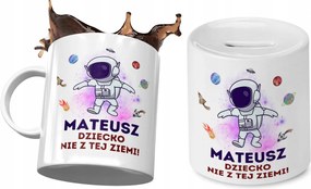 Máténak Bögre Persely Szett Gyerekeknek Nyomtatott Fotóval