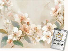 Fotótapéta Cseresznye Virágok Absztrakt Hálószoba Nappali Tapéta Flizelina 300x210