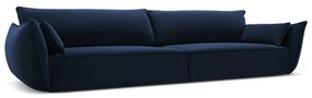 Sötétkék bársony kanapé 248 cm Vanda – Mazzini Sofas
