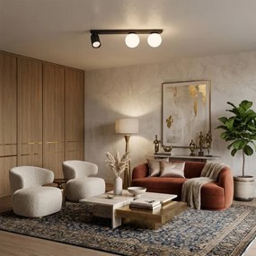 Brilagi - SELE BALL spotlámpa 1xGU10/30W/230V + 2xG9/10W fekete