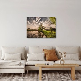 Természet kép sugarakkal (üvegen) (70x50 cm)