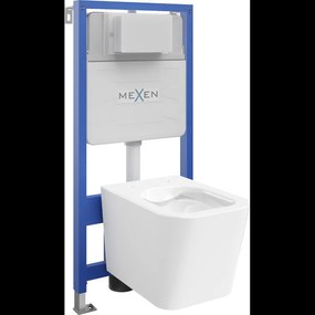 Mexen beépíthető Felix Slim WC váz WC csészével Teo, Fehér - 6103385XX00