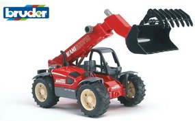 Bruder 2125 Építőipari járművek - Manitou MLT 633rakodógép teleszkópos géppel, 1:16