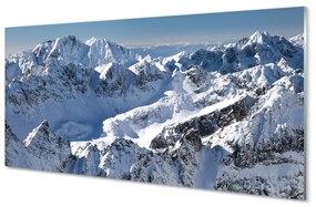 Akrilkép hegyi tél 100x50 cm