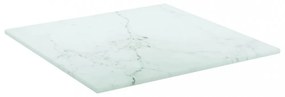 fehér edzett üveg asztallap márványdizájnnal 30 x 30 cm 6 mm